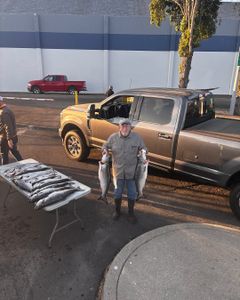 Three great barracuda and king mackerel caught while fishing in Richmond, Virginia