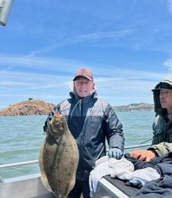 California flounder caught during fishing trip in Richmond CA