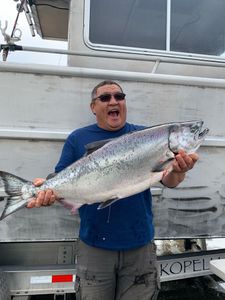 Chinook salmon caught on fishing trip in CA