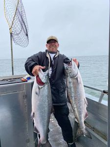 Chinook salmon fishermen in California