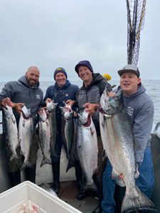 7 Chinook Salmon caught in fishing trip in Richmond