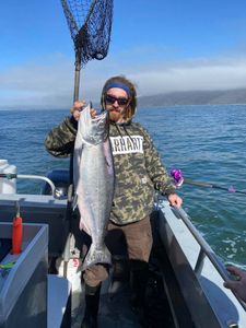 Angler catching a fish in CA