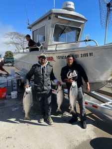 Three fishermen caught big fish in Richmond