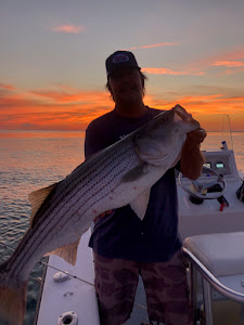 Striped bass caught on Long Island