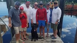 Seven people fishing at Carrabelle