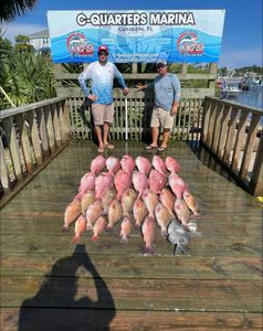 Two people fishing in Carrabelle