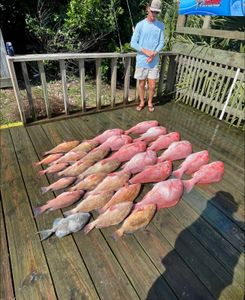 Angler enjoying a fishing trip in Carrabelle
