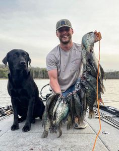 Two crappie fish caught while fishing in TN
