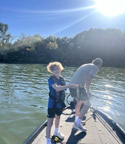 A person fishing in Nashville