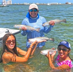 4 spotted weakfish caught on fishing trip at South Padre Island
