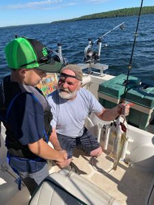 Anglers enjoying a fishing trip in VT