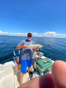 One person fishing in Isle La Motte
