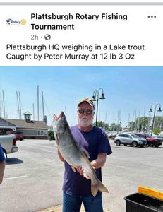 Angler with a 22-inch fish on Isle La Motte