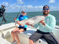 Redfish caught in Texas by two anglers