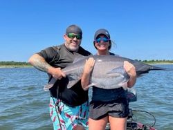 Anglers with big 34-inch fish in OK