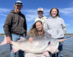 4 people fishing with big catch in OK