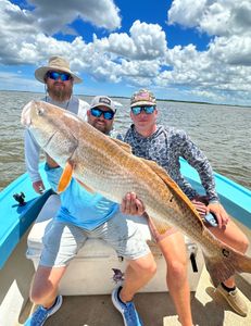 Hooked on redfish in Georgia.