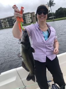 Nice channel catfish on light tackle at Lake Ida Dog Park!