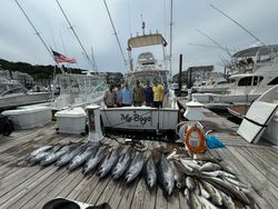 A group of 7 people fishing in Red Bank