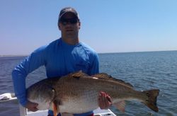 An angler with a 29-inch catch, fishing at Fernandina Beach.