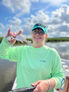 A person fishing in Darien