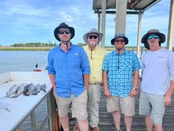 Four anglers fishing in Darien