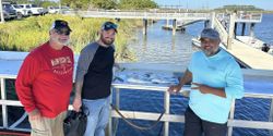 Three people fishing in GA
