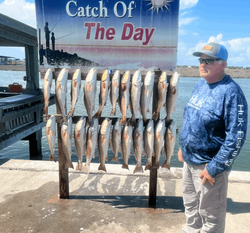 17 redfish caught during fishing trip in TX
