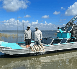 Two people fishing in Texas