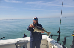 A lone angler fishes in Ohio