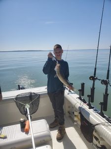 A lone angler fishing in OH