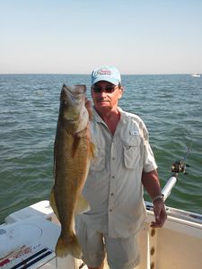 Lone angler fishing in Ohio