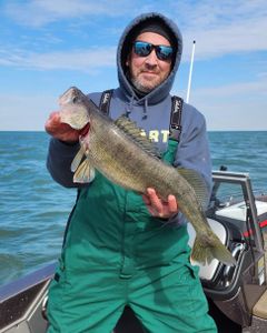 A single person fishing in Ohio