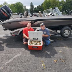 Two people fishing in Ohio
