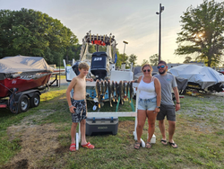 3 people fishing in Lorain
