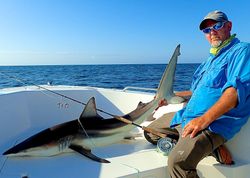 One person enjoying a fishing tour on Harkers Island