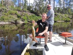 A pair of anglers fishing in Panama City