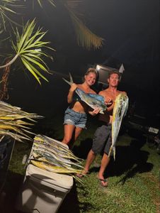 Two people fishing in Lantana