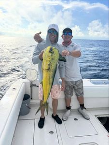 Two people fishing in Lantana