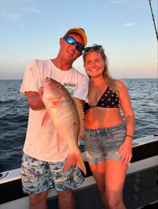 Photo of a mutton snapper fish caught while fishing in FL