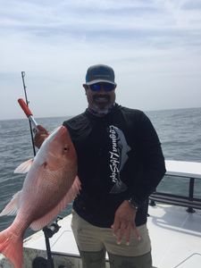 Big Red Snapper Caught in Port Mansfield, TX