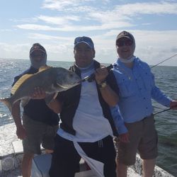 Fishermen with a catch in Port Mansfield