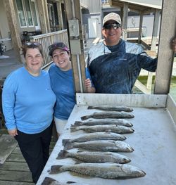 4 spotted weakfish, fishing in TX