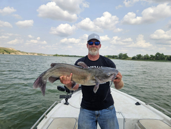 Fishing for a massive blue catfish in NE