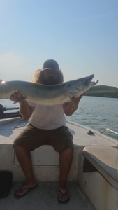 A single fish caught during a fishing and hunting trip in Valentine