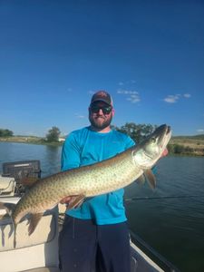 A huge muskellunge caught while fishing in Valentine