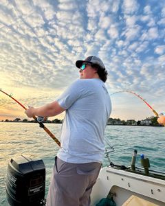 Angler fishing in Algonac