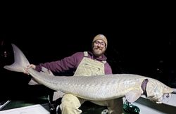 Angler fishing in Algonac