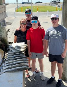 Four people fishing in TX