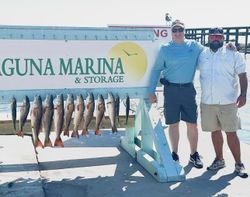 8 redfish caught while fishing in Rockport
